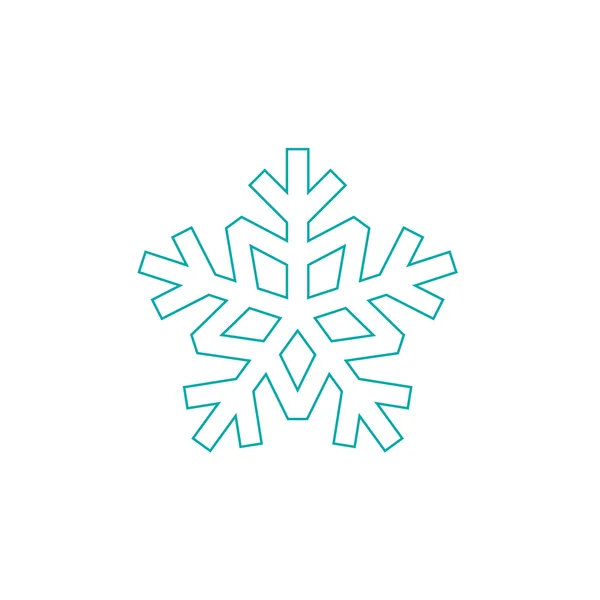 Icono del copo de nieve. Icono de ilustración de diseño de estilo plano de concepto . —  Fotos de Stock