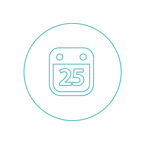 Paper december calender design icon. — Stock Photo, Image