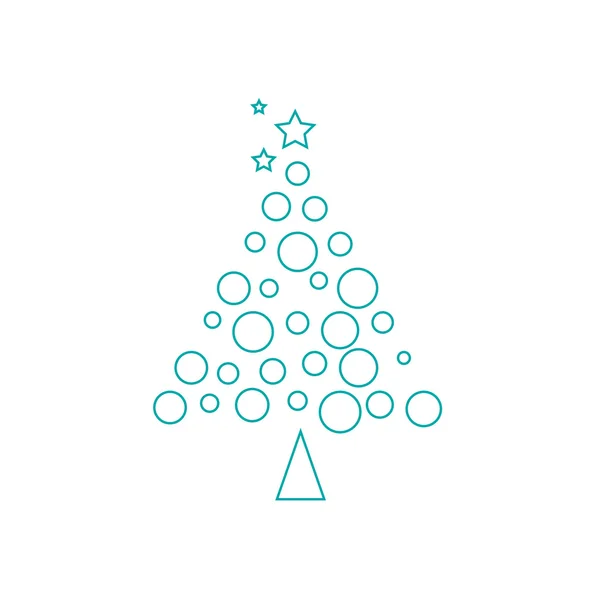 Boże Narodzenie drzewo ikona — Zdjęcie stockowe