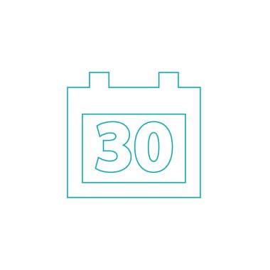 Kağıt Aralık Takvim tasarım simgesi.