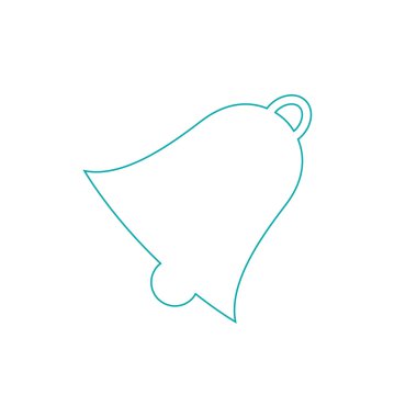 yılbaşı zil simgesini.