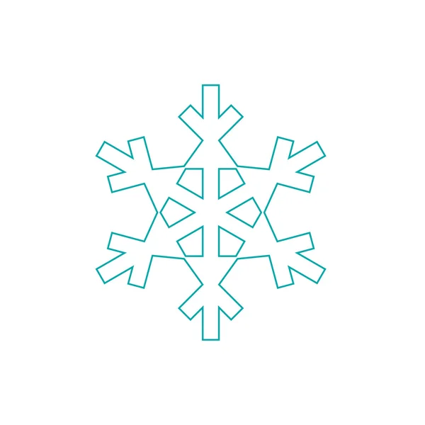 Snowflake icon. — Stock Photo, Image