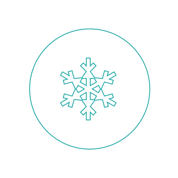 Ikona śnieżynki. — Zdjęcie stockowe