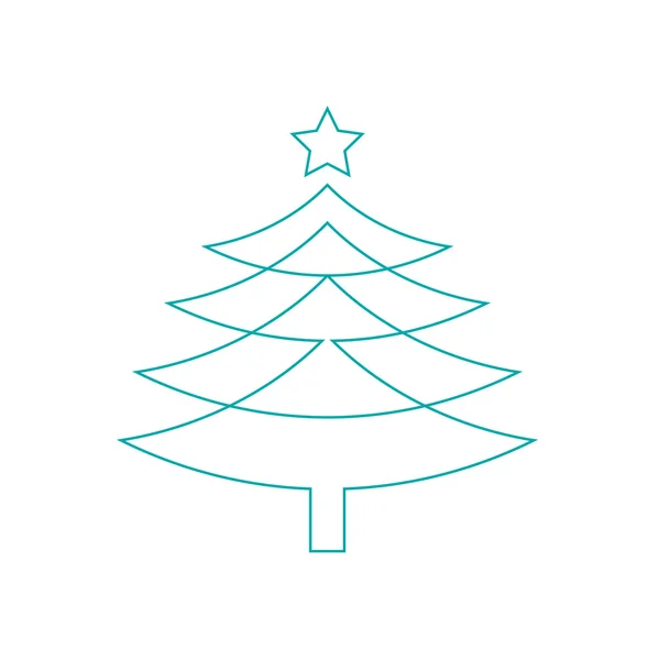 Christmas tree icon — Stock Photo, Image