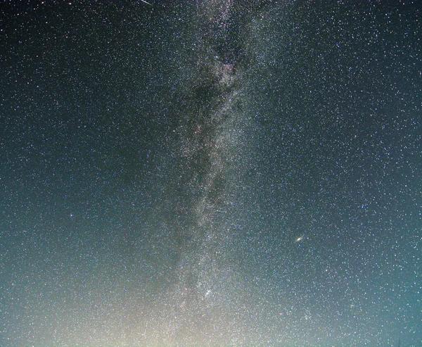 Milky Way Background Long Exposure Milky Way Shot —  Fotos de Stock