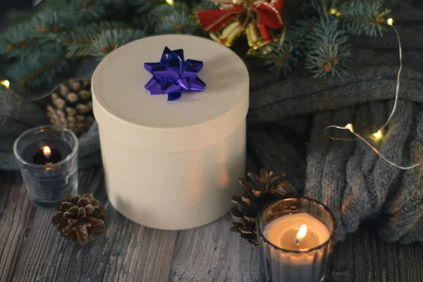 White Gift Box Decorations — Photo