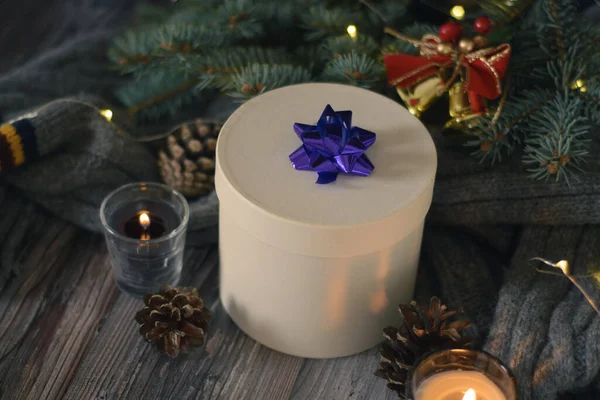 White Gift Box Decorations — Photo