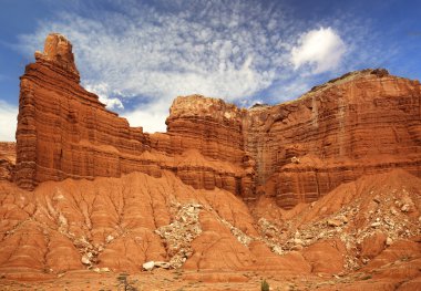 Chimney rock in Capitol Reef National Park clipart