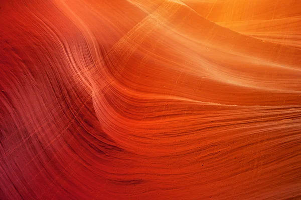 Detalhe da parede de arenito em Antelope Slot Canyon — Fotografia de Stock