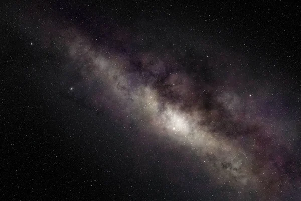 Галактика Чумацький Шлях Нічному Небі — стокове фото