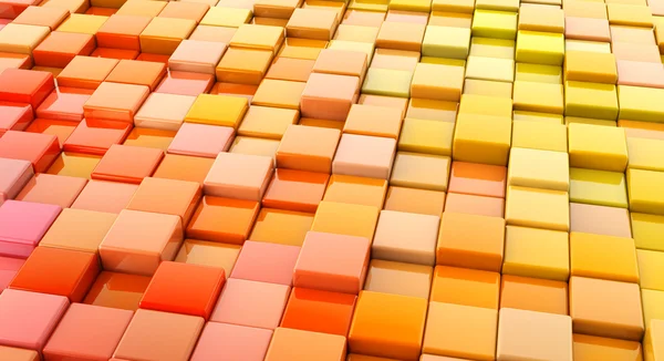 Aerial view of abstract background made of colorful blocks — Stock Photo, Image