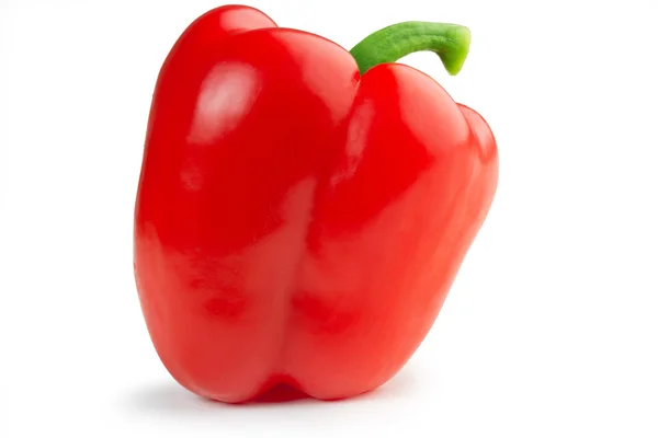 Rode paprika geïsoleerd op witte achtergrond — Stockfoto