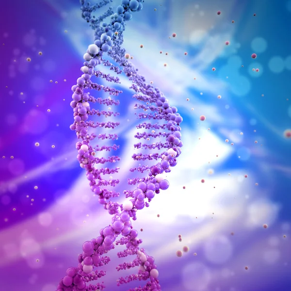 Dna 双螺旋结构中抽象背景 — 图库照片