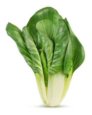Beyaz arka plan üzerinde izole taze swiss chard
