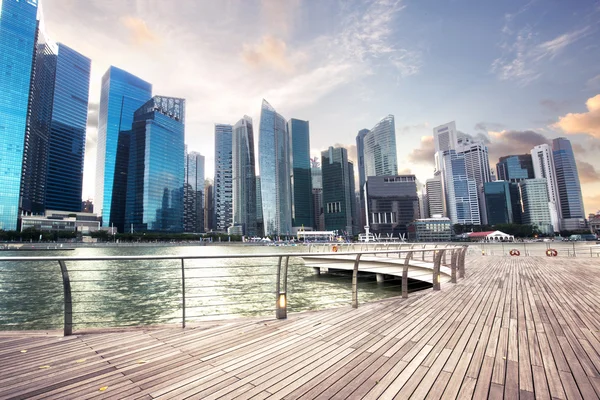 View of central business district in Singapore — Stock Photo, Image