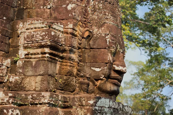 Buda bayon sitedeki taş heykel — Stok fotoğraf