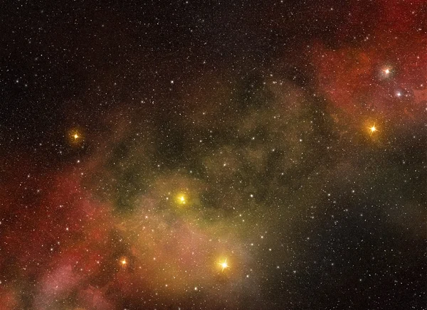 Hvězdy a nebeských těles ve vesmíru — Stock fotografie