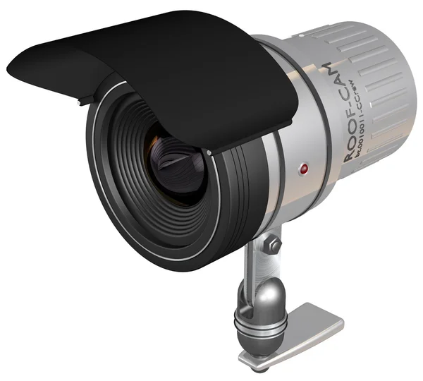 CCTV κάμερα ασφαλείας που απομονώνονται σε λευκό φόντο — Φωτογραφία Αρχείου