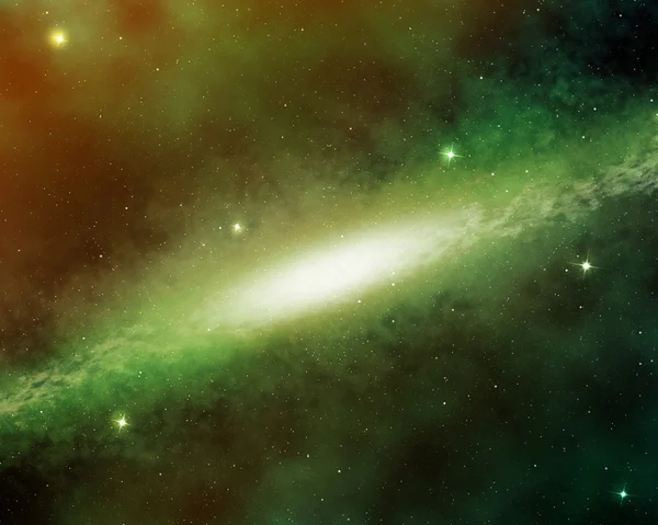 Planetary nebula glowing into deep space — Stock Photo, Image
