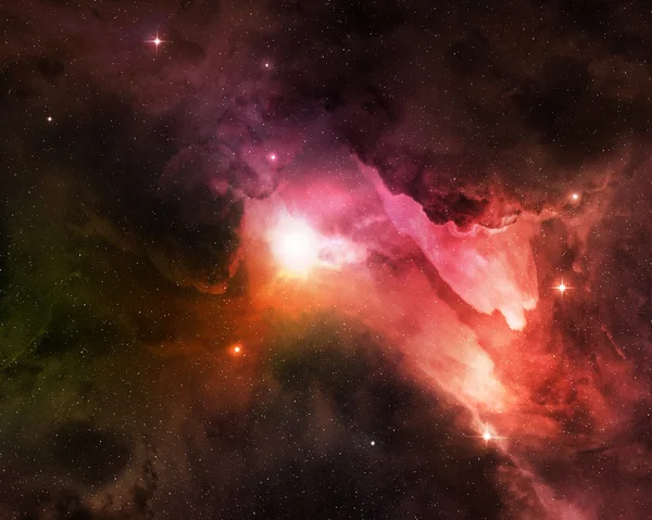 Polvo cósmico que brilla en el cielo estrellado nocturno —  Fotos de Stock