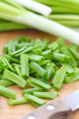 Yeşil soğan, tuz ve çavdar ekmeği