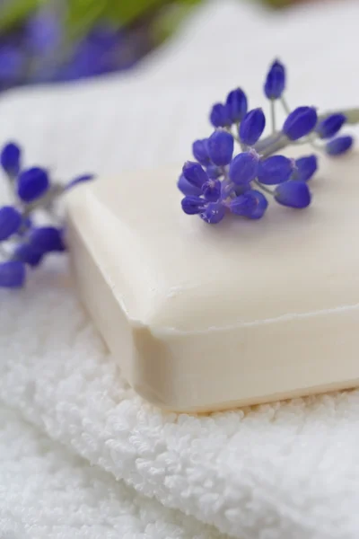 Sabão com aroma de flores — Fotografia de Stock