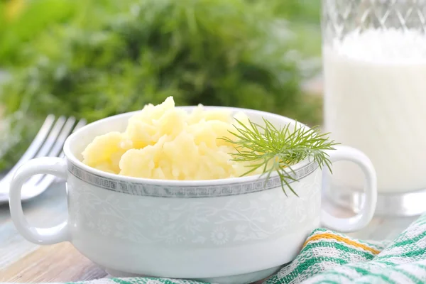 Mashed potato in a bowl — Stock Photo, Image