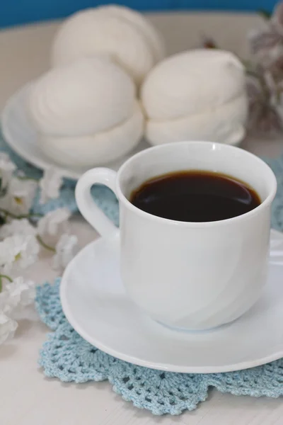 Taza de té y zephyr — Foto de Stock