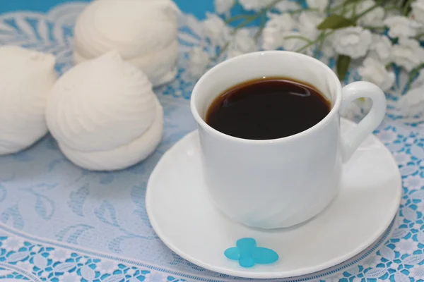 Taza de té y zephyr — Foto de Stock