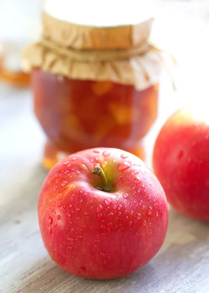 リンゴとリンゴジャム — ストック写真