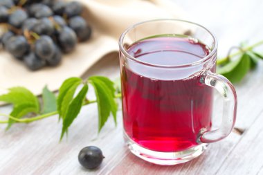 Üzüm suyu ve olgun üzüm