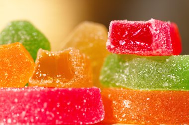 Çeşitli şekerler marmelat