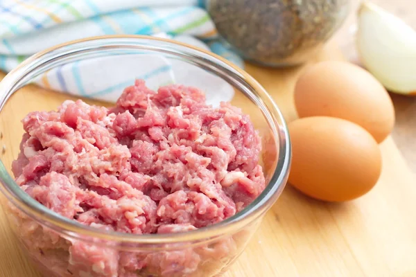 Fresh raw minced meat — Stock Photo, Image