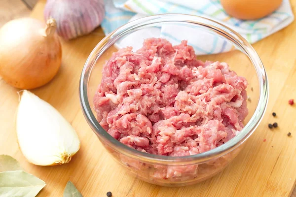 Fresh raw minced meat — Stock Photo, Image