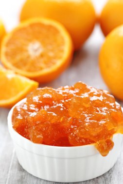 Taze meyve kase mandalina reçeli