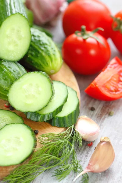 Ingredientes para salada de legumes — Fotografia de Stock