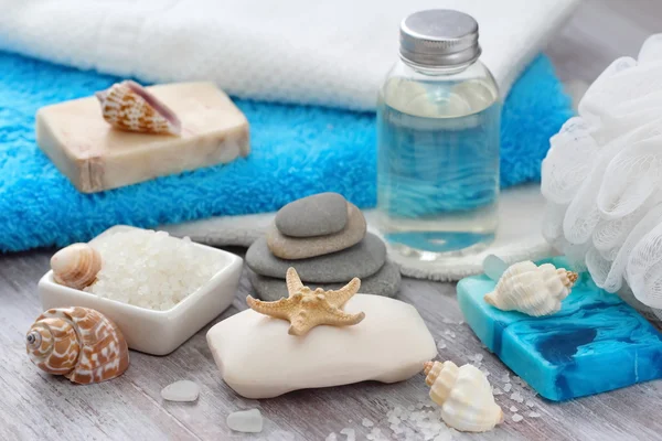 SPA setting with sea minerals — Stock Photo, Image