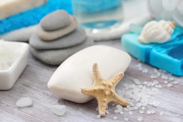 SPA setting with sea minerals — Stock Photo, Image