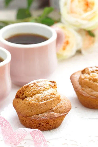 Muffins y café — Foto de Stock