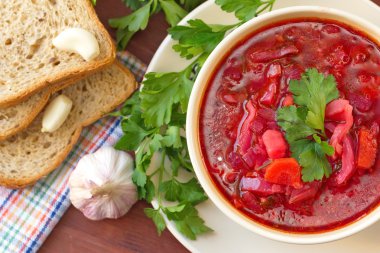 Rusya Ukrayna sebze pancar çorbası çorba