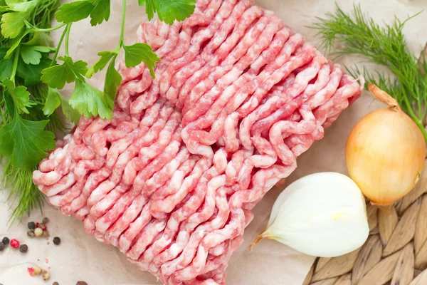 Raw minced meat — Stock Photo, Image