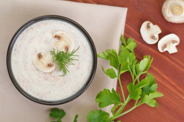 Mantar kremalı çorba. 