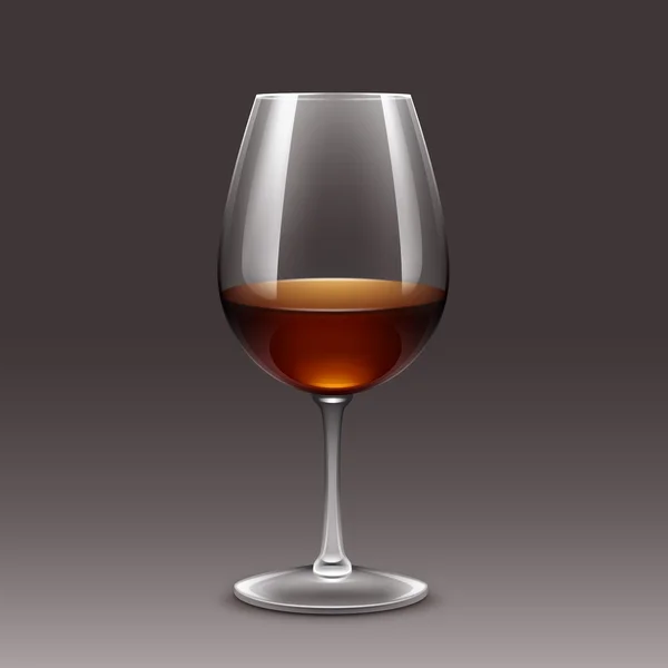 Vector de copa de vino aislado transparente — Vector de stock