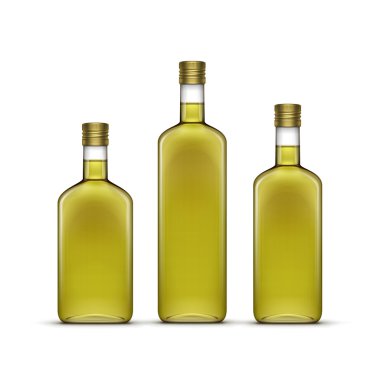 Alkol içecekler içki viski ya da Ayçiçek zeytinyağı cam şişeler