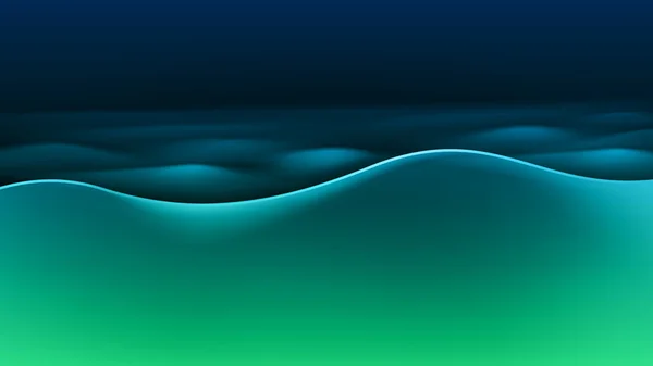 Векторний абстрактний фон зеленої хвилі — стоковий вектор