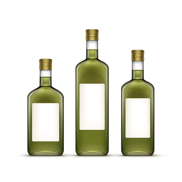 Set de Vectores de Alcohol Bebidas Alcohólicas Bebidas Whisky Botellas de Vidrio — Vector de stock