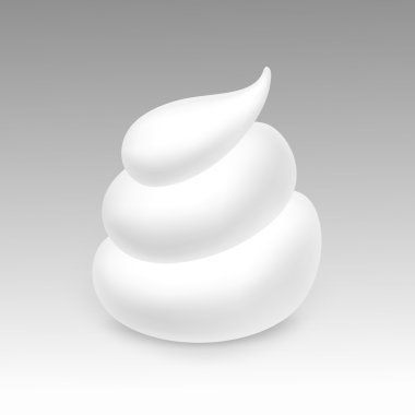 Vektör beyaz köpük krema köpük sabun losyon arka plan üzerinde izole