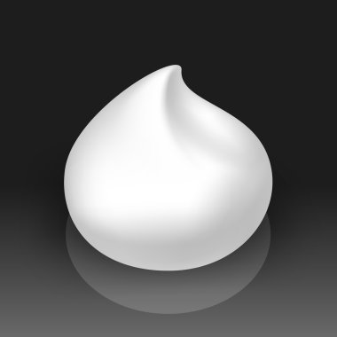 Vektör beyaz köpük krema köpük sabun losyon arka plan üzerinde izole