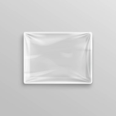 Beyaz şeffaf boş tek kullanımlık plastik gıda için kapsayıcı paket tasarımı