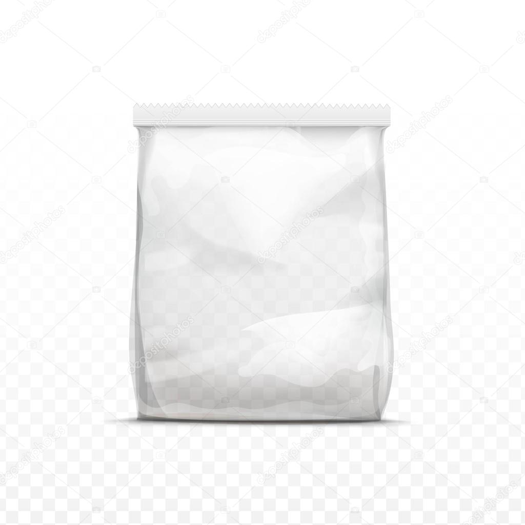 Clear Plastic Bag Vector